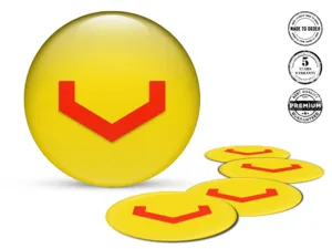 Vossen Gewölbte Aufkleber Logo Stilvolle Radembleme